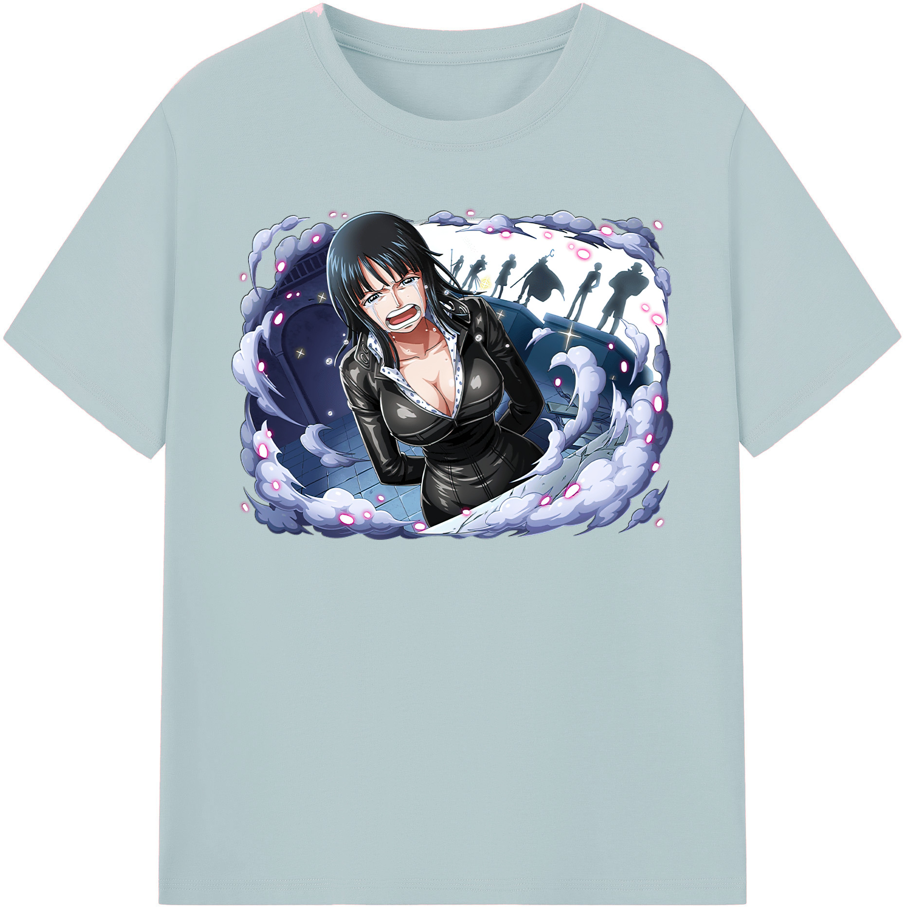 ワンピース ニコ・ロビン ONE PIECE Nico Robin 綿100％半袖Tシャツ（フロントプリント）